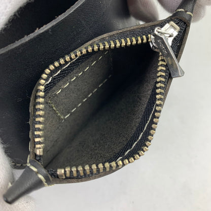 【中古品】【レディース】 花山 KAZAN 2つ折り財布 BLACK 財布 サイフ ※使用感あり 200-260917-io-01-fuzh カラー：ブラック 万代Net店