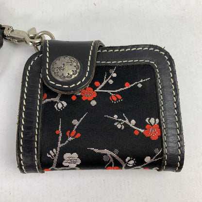 【中古品】【レディース】 花山 KAZAN 2つ折り財布 BLACK 財布 サイフ ※使用感あり 200-260917-io-01-fuzh カラー：ブラック 万代Net店