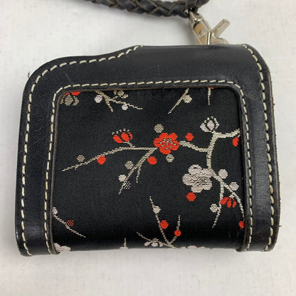 【中古品】【レディース】 花山 KAZAN 2つ折り財布 BLACK 財布 サイフ ※使用感あり 200-260917-io-01-fuzh カラー：ブラック 万代Net店
