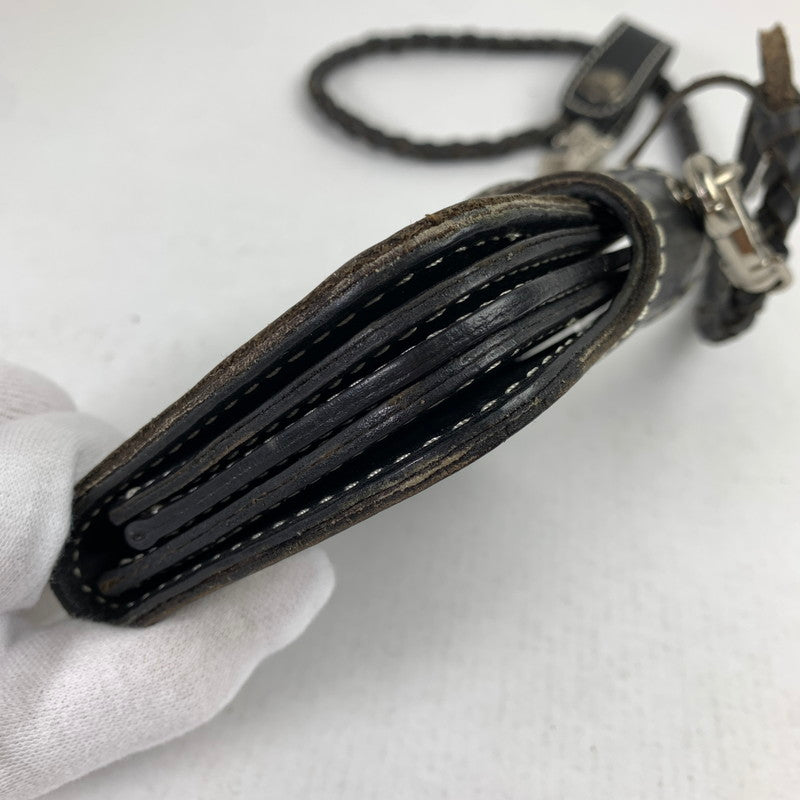 【中古品】【レディース】 花山 KAZAN 2つ折り財布 BLACK 財布 サイフ ※使用感あり 200-260917-io-01-fuzh カラー：ブラック 万代Net店
