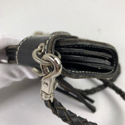 【中古品】【レディース】 花山 KAZAN 2つ折り財布 BLACK 財布 サイフ ※使用感あり 200-260917-io-01-fuzh カラー：ブラック 万代Net店