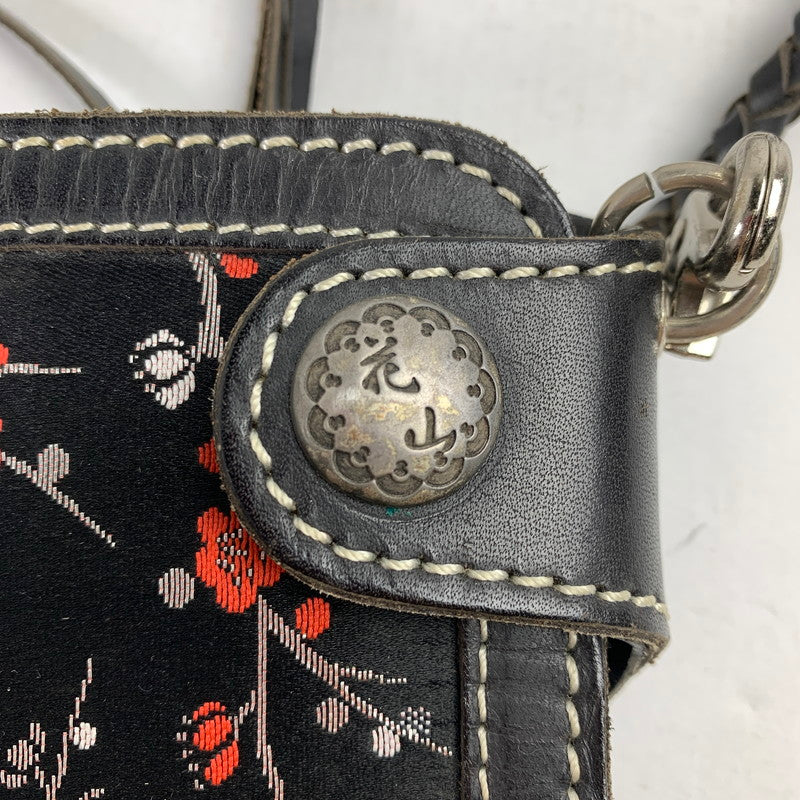 【中古品】【レディース】 花山 KAZAN 2つ折り財布 BLACK 財布 サイフ ※使用感あり 200-260917-io-01-fuzh カラー：ブラック 万代Net店