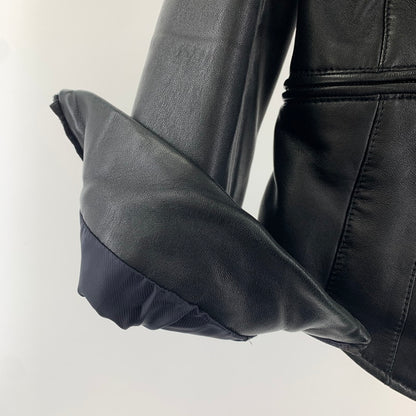 【中古品】【メンズ】 AKM エイケイエム RB104 F-ARMY ラム レザー 羊革 ジャケット アウター コート 古着 140-251203-mh-01-fuz サイズ：L カラー：ブラック 万代Net店