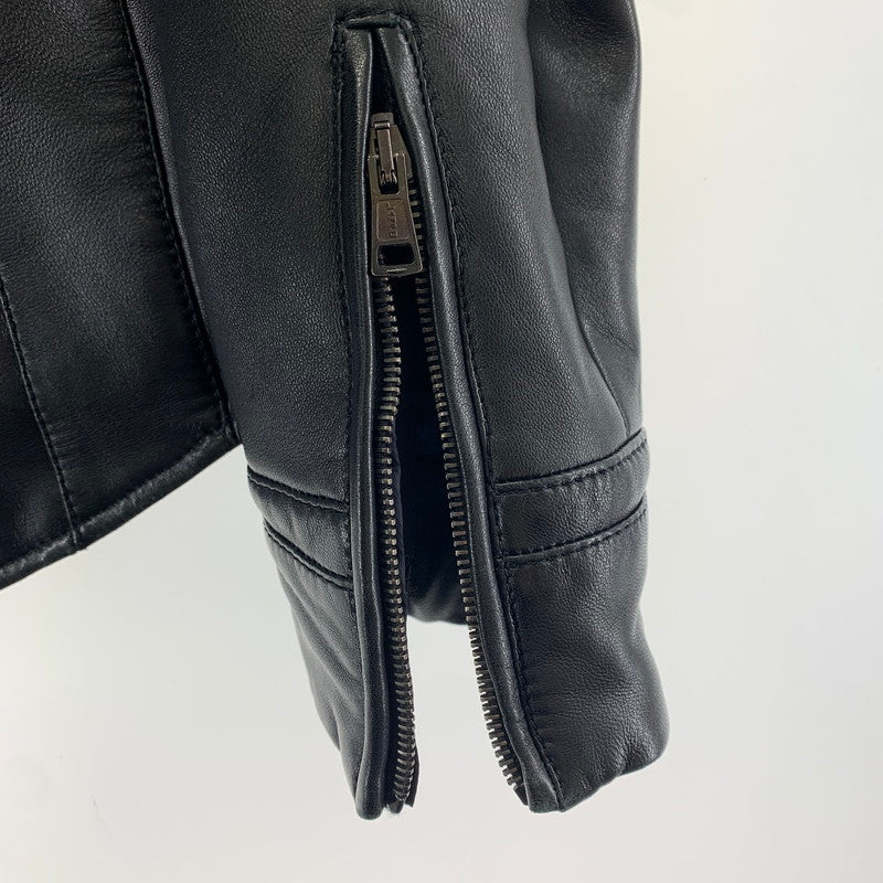 【中古品】【メンズ】 AKM エイケイエム RB104 F-ARMY ラム レザー 羊革 ジャケット アウター コート 古着 140-251203-mh-01-fuz サイズ：L カラー：ブラック 万代Net店