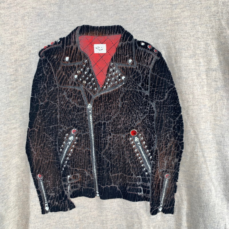 【中古品】【メンズ】 KAPITAL キャピタル K1809LC046 18SS ライダース プリント 長袖 Tシャツ トップス 古着 145-260608-mh-03-fuzh サイズ：4 カラー：ベージュ 万代Net店
