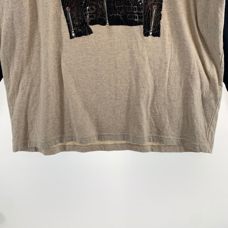 【中古品】【メンズ】 KAPITAL キャピタル K1809LC046 18SS ライダース プリント 長袖 Tシャツ トップス 古着 145-260608-mh-03-fuzh サイズ：4 カラー：ベージュ 万代Net店