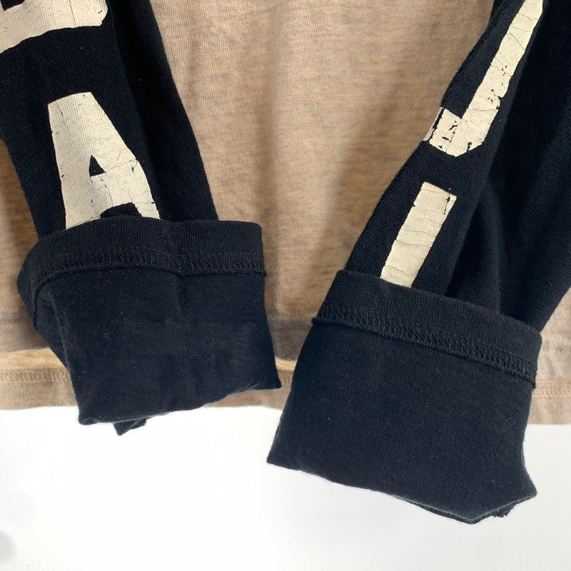 【中古品】【メンズ】 KAPITAL キャピタル K1809LC046 18SS ライダース プリント 長袖 Tシャツ トップス 古着 145-260608-mh-03-fuzh サイズ：4 カラー：ベージュ 万代Net店