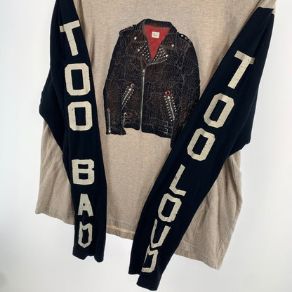 【中古品】【メンズ】 KAPITAL キャピタル K1809LC046 18SS ライダース プリント 長袖 Tシャツ トップス 古着 145-260608-mh-03-fuzh サイズ：4 カラー：ベージュ 万代Net店