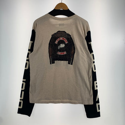 【中古品】【メンズ】 KAPITAL キャピタル K1809LC046 18SS ライダース プリント 長袖 Tシャツ トップス 古着 145-260608-mh-03-fuzh サイズ：4 カラー：ベージュ 万代Net店