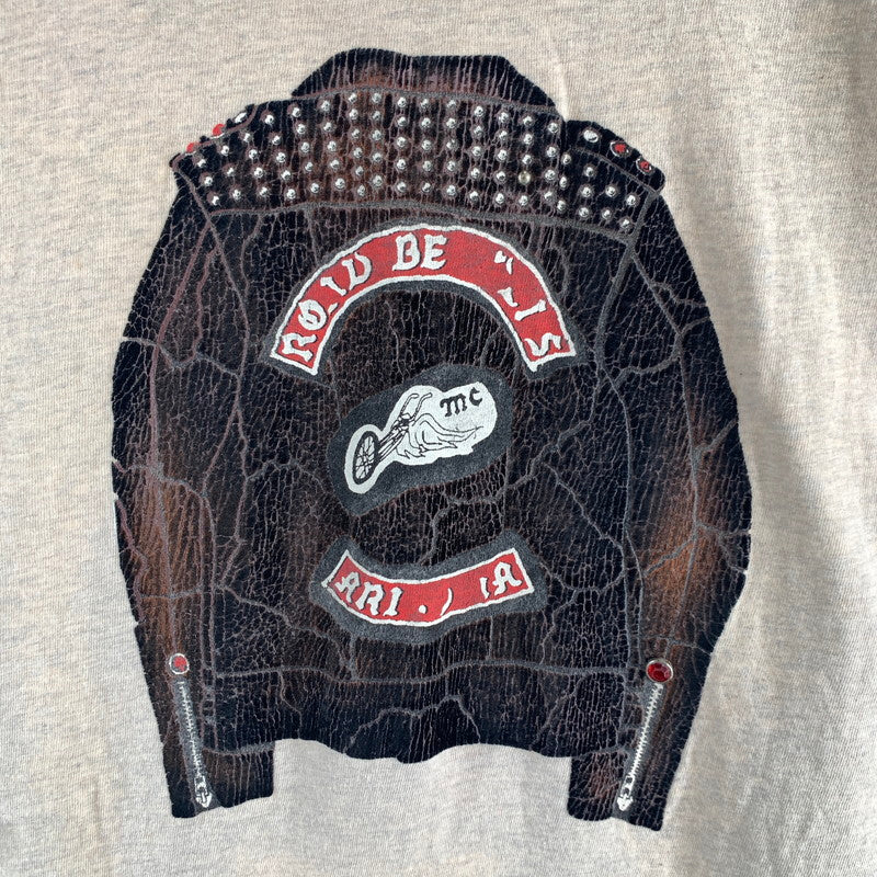 【中古品】【メンズ】 KAPITAL キャピタル K1809LC046 18SS ライダース プリント 長袖 Tシャツ トップス 古着 145-260608-mh-03-fuzh サイズ：4 カラー：ベージュ 万代Net店