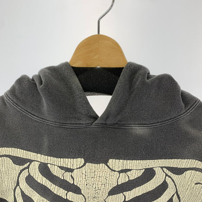 【中古品】【メンズ】 SAINT MICHAEL セントマイケル SM-A22-0000-080 BONE HOODIE ボーン プリント プルオーバー パーカー トップス 古着 140-251203-mh-08-fuz サイズ：XL カラー：グレー 万代Net店