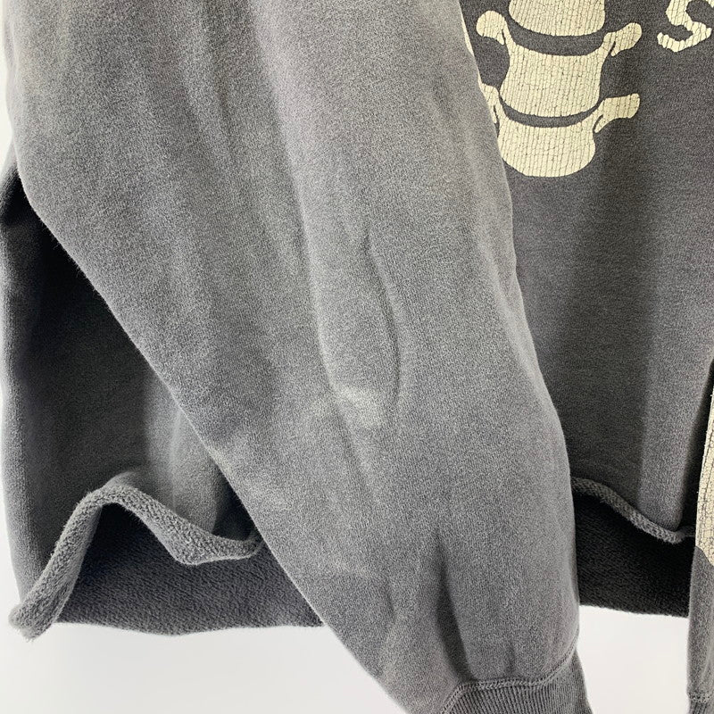 【中古品】【メンズ】 SAINT MICHAEL セントマイケル SM-A22-0000-080 BONE HOODIE ボーン プリント プルオーバー パーカー トップス 古着 140-251203-mh-08-fuz サイズ：XL カラー：グレー 万代Net店