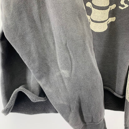 【中古品】【メンズ】 SAINT MICHAEL セントマイケル SM-A22-0000-080 BONE HOODIE ボーン プリント プルオーバー パーカー トップス 古着 140-251203-mh-08-fuz サイズ：XL カラー：グレー 万代Net店