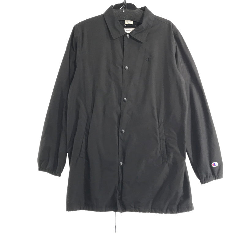【中古品】【メンズ】 CHAMPION×MONKEY TIME チャンピオン×モンキータイム C8-G602 LONG COACH JACKET BLACK SIZE:M　 148-260802-ky-15-fuzh 万代Net店