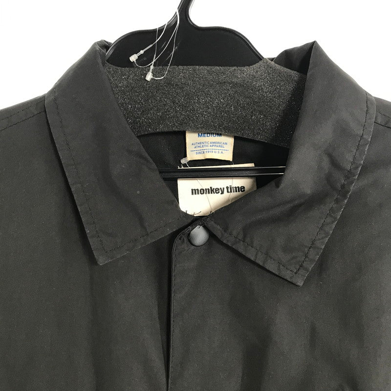 【中古品】【メンズ】 CHAMPION×MONKEY TIME チャンピオン×モンキータイム C8-G602 LONG COACH JACKET BLACK SIZE:M　 148-260802-ky-15-fuzh 万代Net店