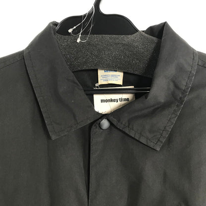 【中古品】【メンズ】 CHAMPION×MONKEY TIME チャンピオン×モンキータイム C8-G602 LONG COACH JACKET BLACK SIZE:M　 148-260802-ky-15-fuzh 万代Net店