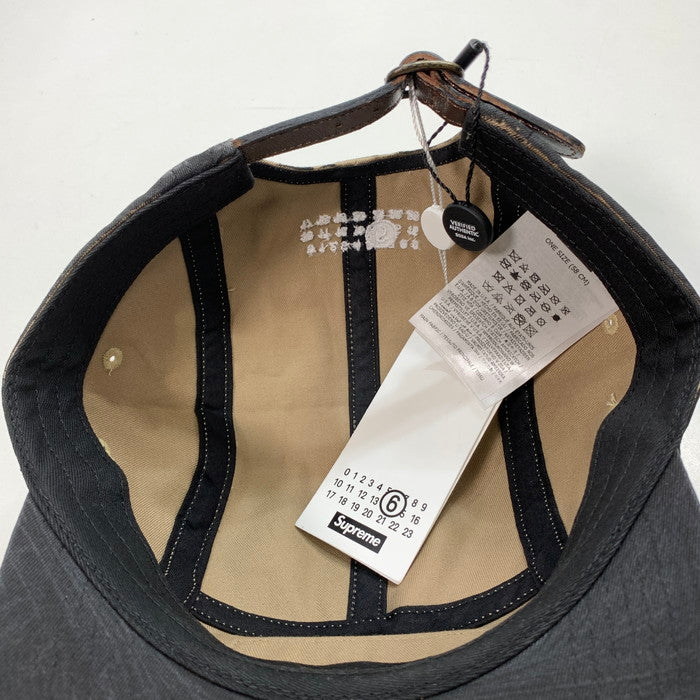 【中古美品】【レディース】 Supreme シュプリーム MM6 MAISON MARGIELA PAINTED CAMP CAP キャップ 帽子 149-251207-gm-11-fuz サイズ：58cm カラー：ブラック 万代Net店