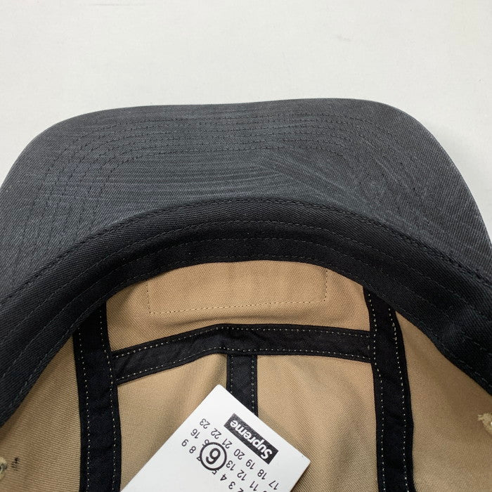 【中古美品】【レディース】 Supreme シュプリーム MM6 MAISON MARGIELA PAINTED CAMP CAP キャップ 帽子 149-251207-gm-11-fuz サイズ：58cm カラー：ブラック 万代Net店
