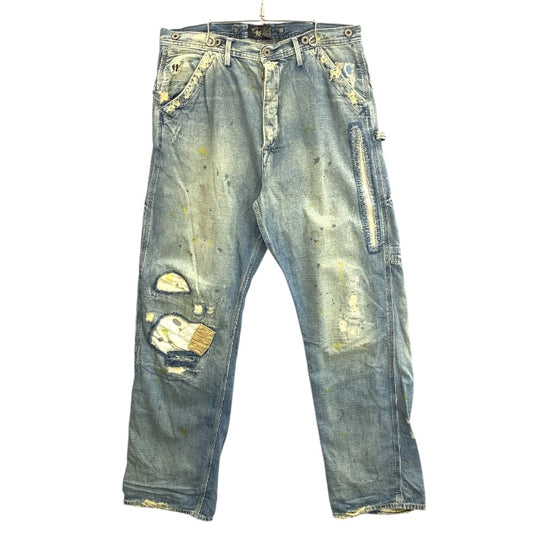 【中古品】【メンズ】 RRL ダブルアールエル DENIM PANTS デニムパンツ ブランド 古着 156-251206-gm-34-fuz サイズ：不明 カラー：インディゴ 万代Net店