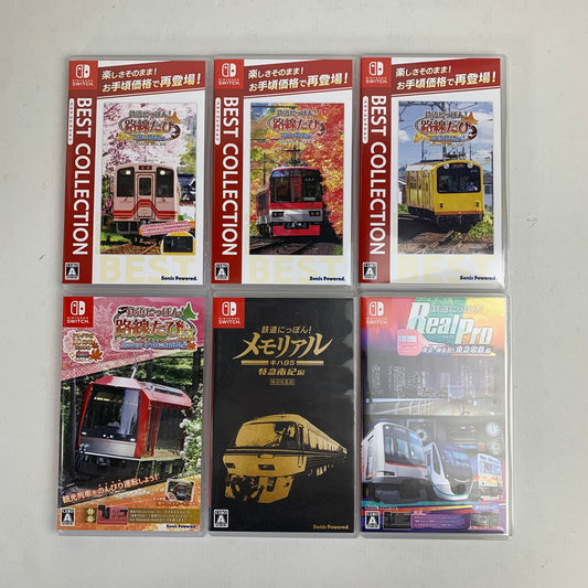 【中古美品】 Nintendo Switch ニンテンドー スイッチ ソフト 6本 まとめ セット 鉄道にっぽん ! 023-251205-mh-03-fuz 万代Net店