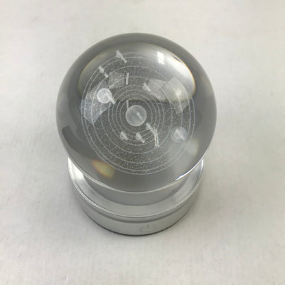 【中古美品】 Merry Nine photography Crystal Ball クリスタルボール 太陽系 水晶玉 宇宙 照明 101-251215-mh-20-fuz 万代Net店