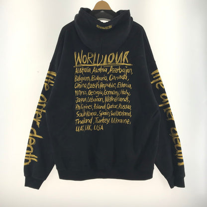 【中古品】【メンズ】 VETEMENTS ヴェトモン UE52TR470G WORLD TOUR HOODIE ワールドツアー フーディー パーカー ロゴ プリント カラーBLACK SIZE:M 141-260716-ky-01-fuz 万代Net店