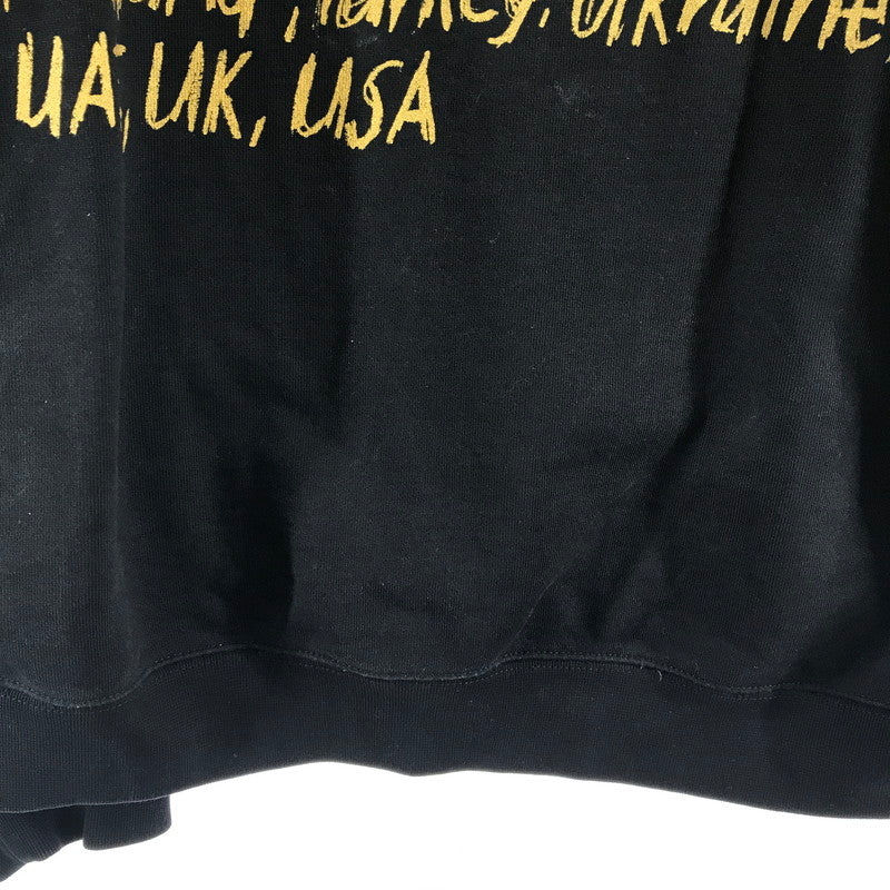 【中古品】【メンズ】 VETEMENTS ヴェトモン UE52TR470G WORLD TOUR HOODIE ワールドツアー フーディー パーカー ロゴ プリント カラーBLACK SIZE:M 141-260716-ky-01-fuz 万代Net店