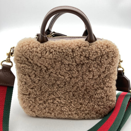 【中古品】【レディース】 TOPKAPI トプカピ ボア素材 2WAY ショルダーバッグ カバン 188-260928-vt-83-fuzh カラー：ブラウン 万代Net店