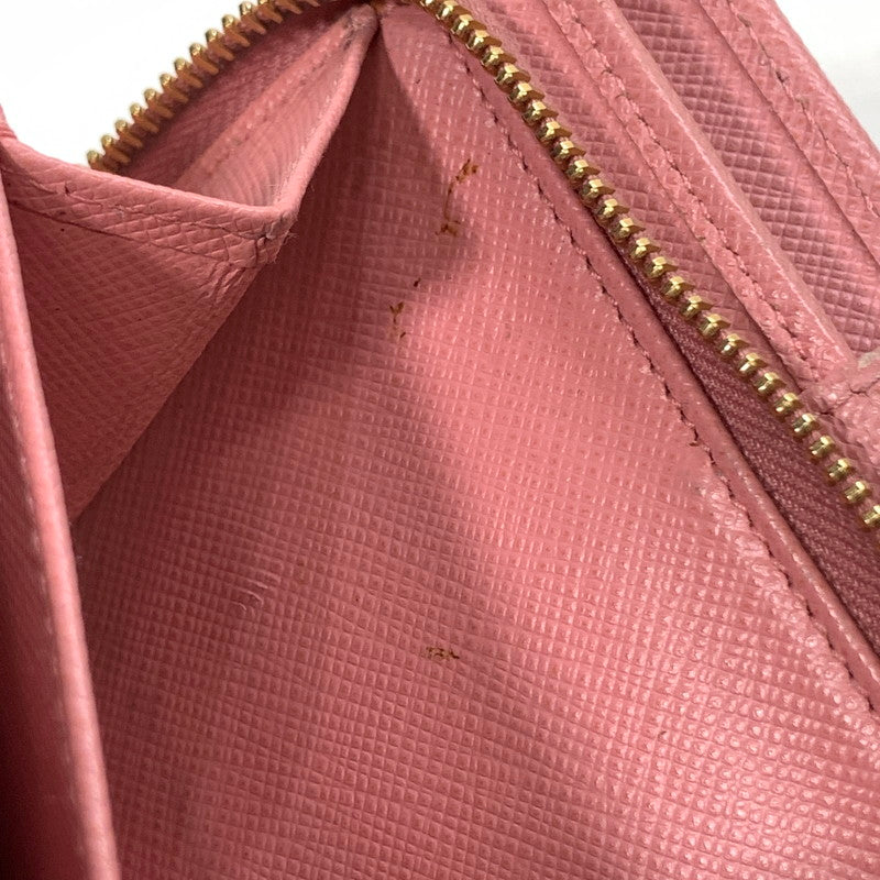 【中古品】【レディース】 PRADA プラダ 二つ折り財布 ウォレット 1ML023 2CEG F0002 サフィアーノ 181-260123-ny-03-fuz カラー：ピンク 万代Net店