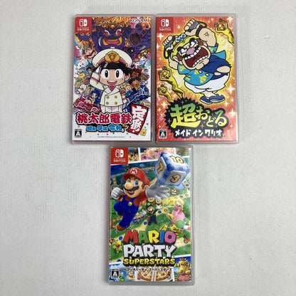 【中古品】 Nintendo Switch ニンテンドー スイッチ ソフト 3本 まとめ セット 桃太郎電鉄 メイドインワリオ マリオパーティー 023-251215-mh-10-fuz 万代Net店