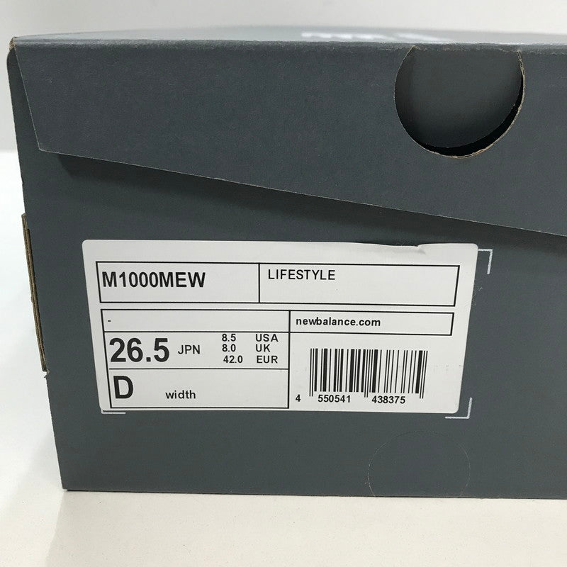 【中古品】【メンズ】 NEWBALANCE ニューバランス M1000MEW スニーカー 靴 メンズ 26.5cm 箱付属 162-260109-io-06-fuz 万代Net店