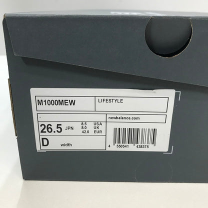 【中古品】【メンズ】 NEWBALANCE ニューバランス M1000MEW スニーカー 靴 メンズ 26.5cm 箱付属 162-260109-io-06-fuz 万代Net店