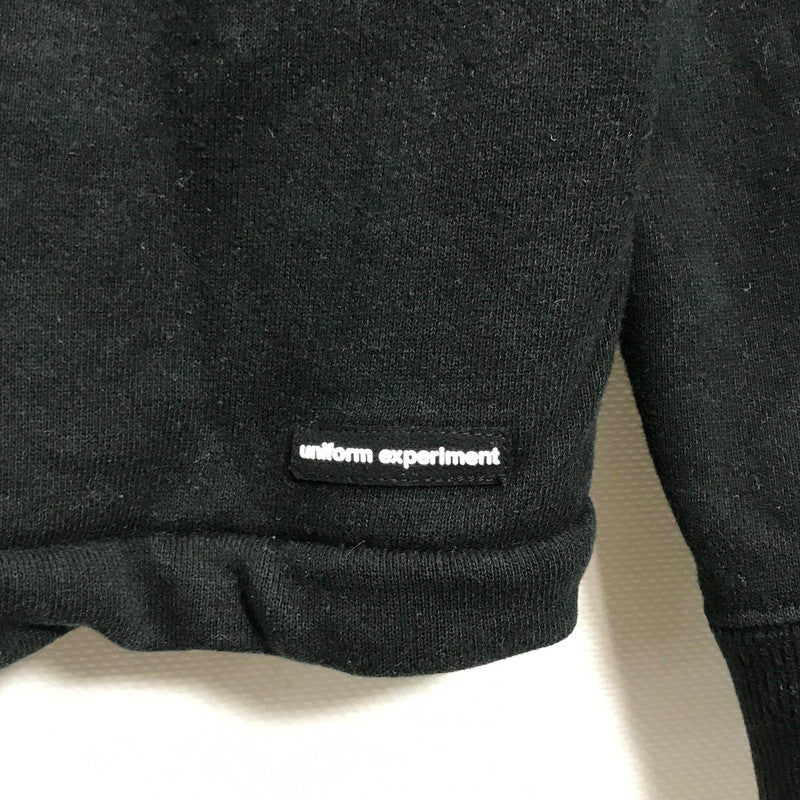 【中古品】【メンズ】 UNIFORM EXPERIMENT ユニフォーム エクスペリメント BLOCK CHECK HOODED PULLOVER チェック フーデッド プルオーバー パーカー トップス 長袖 古着 142-260212-mh-11-fuz サイズ：2 カラー：ブラック 万代Net店