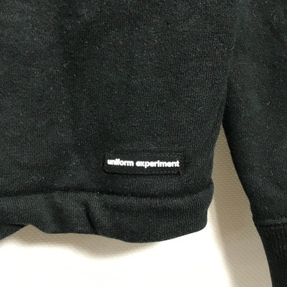 【中古品】【メンズ】 UNIFORM EXPERIMENT ユニフォーム エクスペリメント BLOCK CHECK HOODED PULLOVER チェック フーデッド プルオーバー パーカー トップス 長袖 古着 142-260212-mh-11-fuz サイズ：2 カラー：ブラック 万代Net店