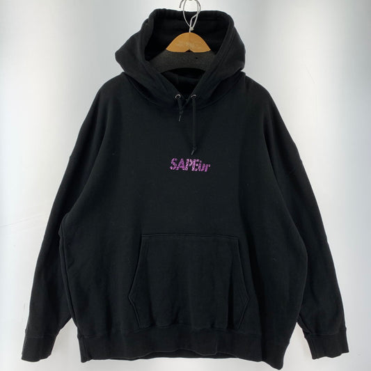 【中古品】【メンズ】 SAPEUR PURPLE LEOPARD HEAD HOODIE サプール 142-251211-st-06-fuz サイズ：L カラー：ブラック 万代Net店
