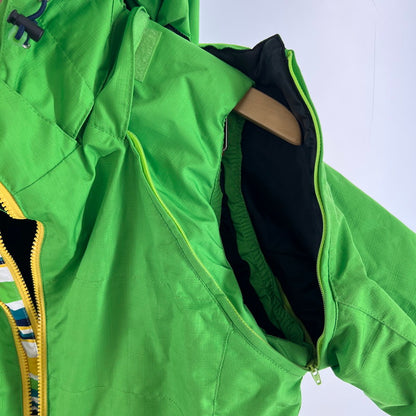 【中古品】【レディース】 DESCENTE デサント ウェア スノーウェア スキー スノボ 上下セット ※汚れ・全体的に使用感あり 127-261022-io-08-fuz サイズ：11 カラー：グリーン 万代Net店