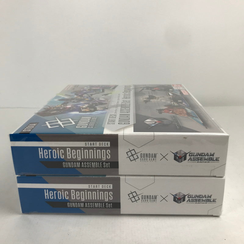 【未使用品】 ガンダムカードゲーム スタートデッキ ガンダムアッセンブルセット ヒロイック ビギニングス 2BOXセット 081-251225-ky-12-fuz 万代Net店