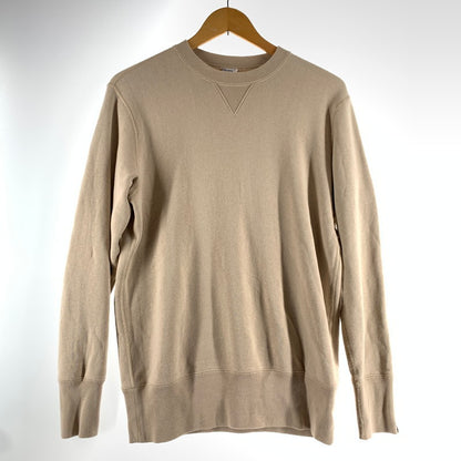 【中古品】【メンズ】 LOOPWHEELER×LOWERCACE ループウィラー ローワーケース COTTON SWEATSHIRT コットン スウェットシャツ トレーナー BEIGE SIZE:M ※小さな汚れあり 140-260815-io-04-fuzh カラー：ベージュ 万代Net店