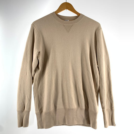 【中古品】【メンズ】 LOOPWHEELER×LOWERCACE ループウィラー ローワーケース COTTON SWEATSHIRT コットン スウェットシャツ トレーナー BEIGE SIZE:M ※小さな汚れあり 140-260815-io-04-fuzh カラー：ベージュ 万代Net店