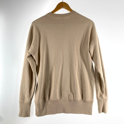 【中古品】【メンズ】 LOOPWHEELER×LOWERCACE ループウィラー ローワーケース COTTON SWEATSHIRT コットン スウェットシャツ トレーナー BEIGE SIZE:M ※小さな汚れあり 140-260815-io-04-fuzh カラー：ベージュ 万代Net店