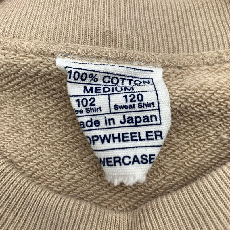 【中古品】【メンズ】 LOOPWHEELER×LOWERCACE ループウィラー ローワーケース COTTON SWEATSHIRT コットン スウェットシャツ トレーナー BEIGE SIZE:M ※小さな汚れあり 140-260815-io-04-fuzh カラー：ベージュ 万代Net店