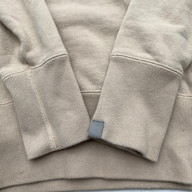 【中古品】【メンズ】 LOOPWHEELER×LOWERCACE ループウィラー ローワーケース COTTON SWEATSHIRT コットン スウェットシャツ トレーナー BEIGE SIZE:M ※小さな汚れあり 140-260815-io-04-fuzh カラー：ベージュ 万代Net店