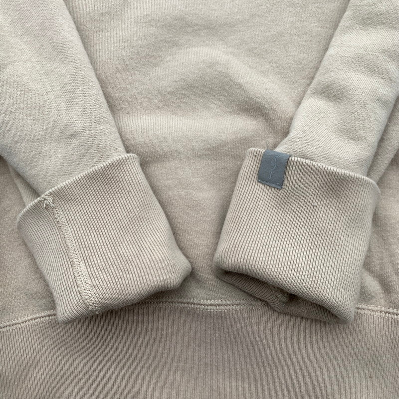 【中古品】【メンズ】 LOOPWHEELER×LOWERCACE ループウィラー ローワーケース COTTON SWEATSHIRT コットン スウェットシャツ トレーナー BEIGE SIZE:M ※小さな汚れあり 140-260815-io-04-fuzh カラー：ベージュ 万代Net店