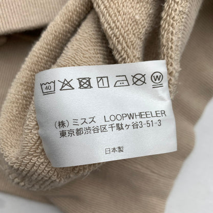 【中古品】【メンズ】 LOOPWHEELER×LOWERCACE ループウィラー ローワーケース COTTON SWEATSHIRT コットン スウェットシャツ トレーナー BEIGE SIZE:M ※小さな汚れあり 140-260815-io-04-fuzh カラー：ベージュ 万代Net店