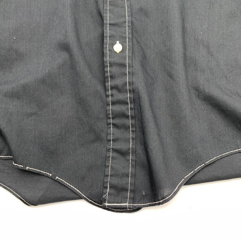 【中古品】【メンズ】 長袖シャツ シンプル ベーシック Tapered Fit BLACK SIZE:M ※汚れあり 145-260912-io-21-fuzh カラー：ブラック 万代Net店