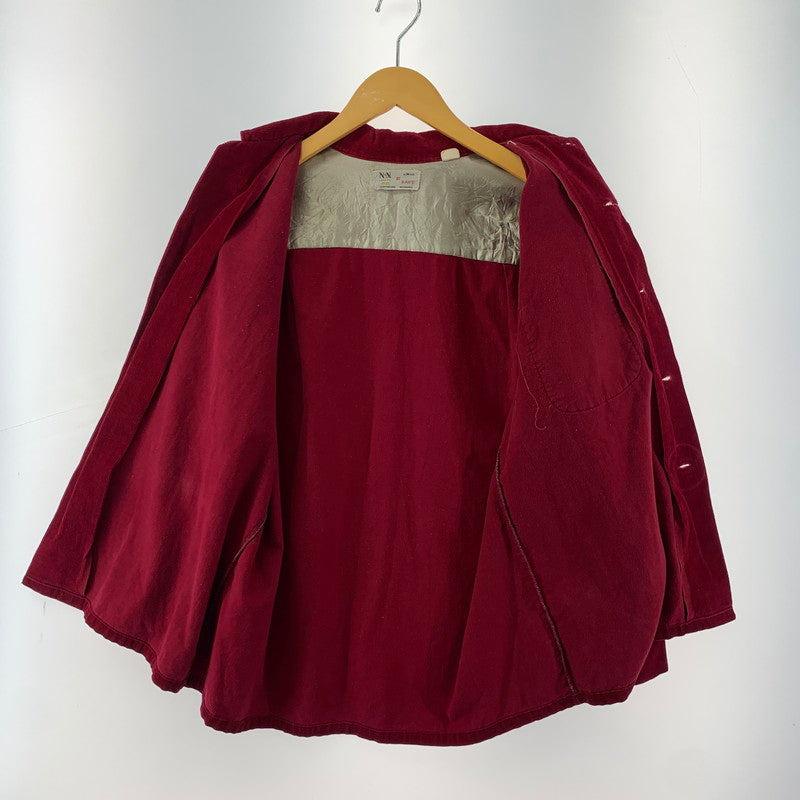 【中古品】【メンズ】 USED CORDUROY SHIRT コーデュロイ 長袖 シャツ トップス 古着 145-260306-mh-04-fuz サイズ：M カラー：レッド 万代Net店