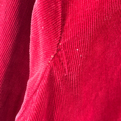 【中古品】【メンズ】 USED CORDUROY SHIRT コーデュロイ 長袖 シャツ トップス 古着 145-260306-mh-04-fuz サイズ：M カラー：レッド 万代Net店