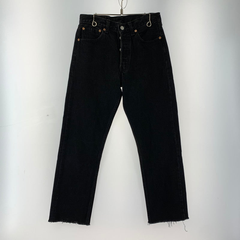 【中古品】【メンズ】 LEVI`S 501 DENIM PANT リーバイス 156-251218-st-13-fuz サイズ：28 カラー：ブラック 万代Net店