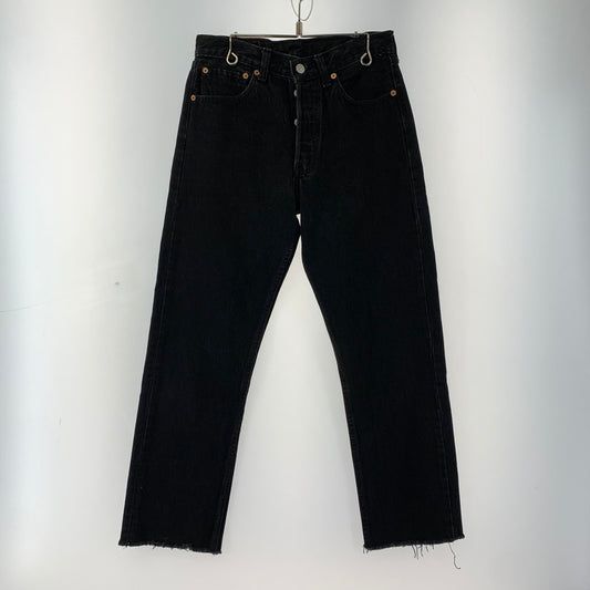 【中古品】【メンズ】 LEVI`S 501 DENIM PANT リーバイス 156-251218-st-13-fuz サイズ：28 カラー：ブラック 万代Net店