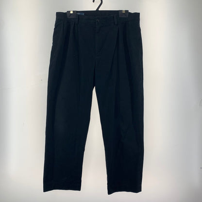 【中古品】【メンズ】 POLO BY RALPHLAUREN ポロ ラルフローレン タックパンツ ボトムス 古着 158-260220-mh-01-fuz サイズ：36 カラー：ブラック 万代Net店
